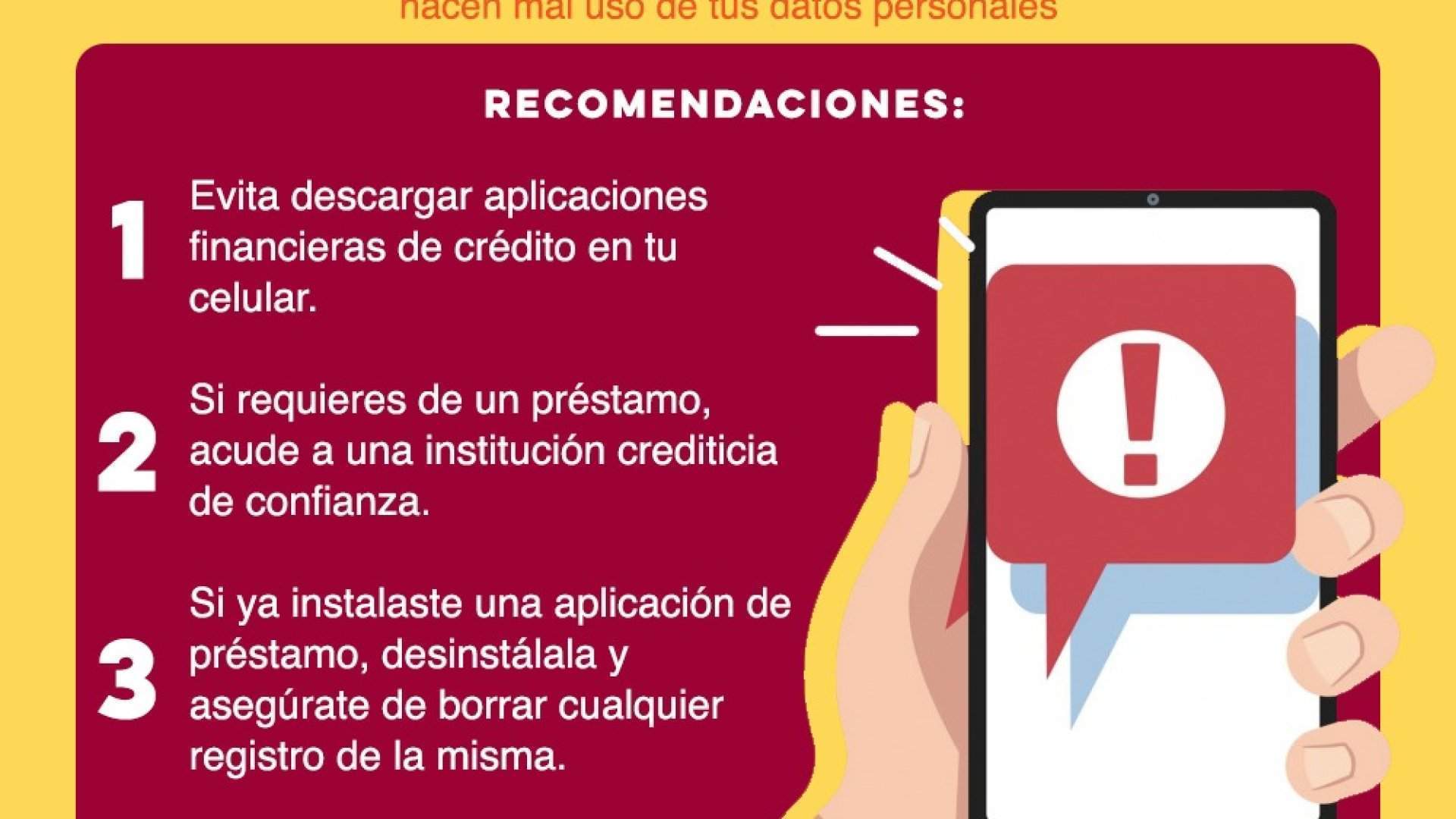 Llama Unidad Cibernética a prevenir fraudes por montadeudas en aplicaciones financieras