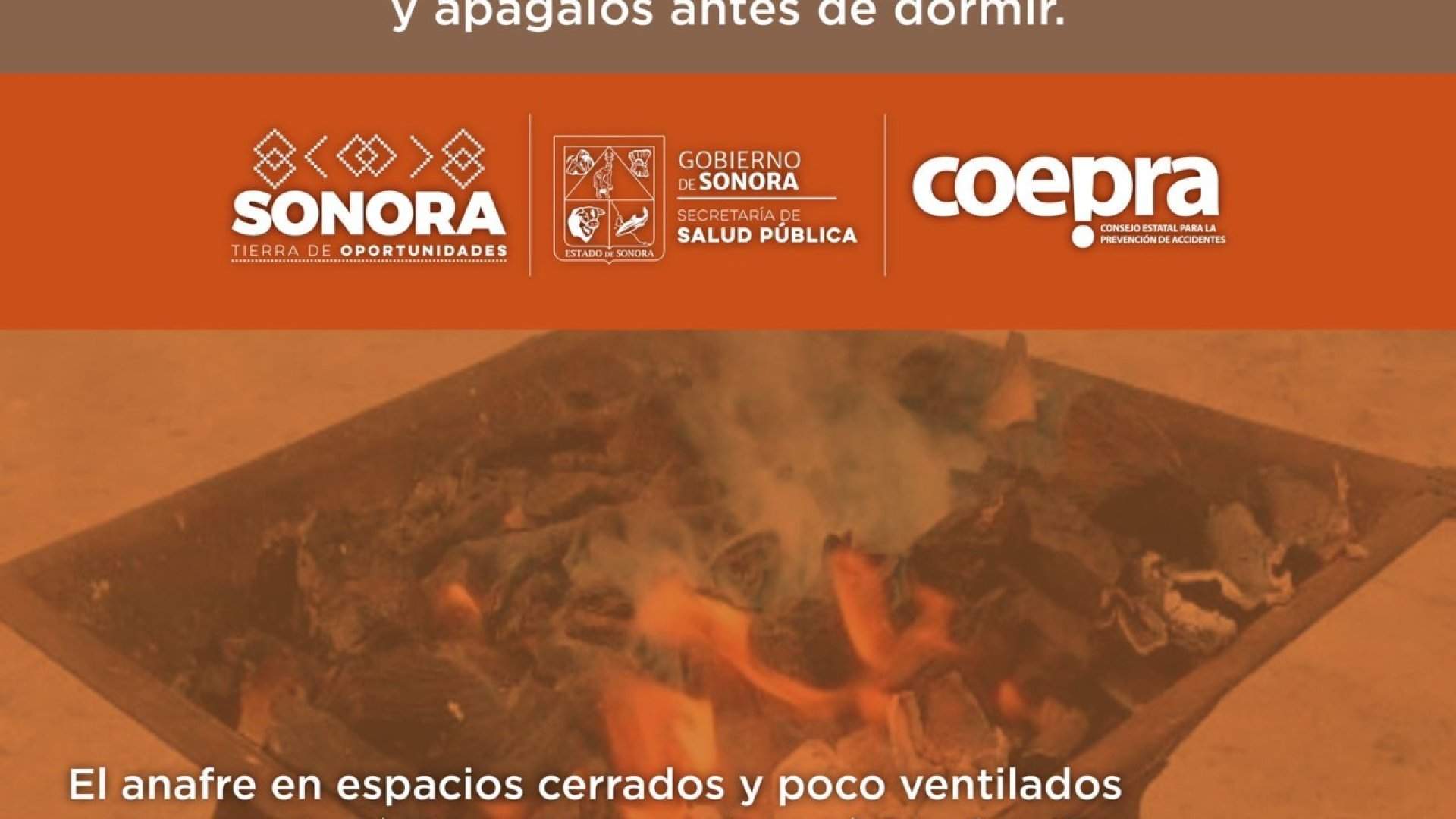 Llama Salud Sonora a extremar precauciones al utilizar anafres y calentones