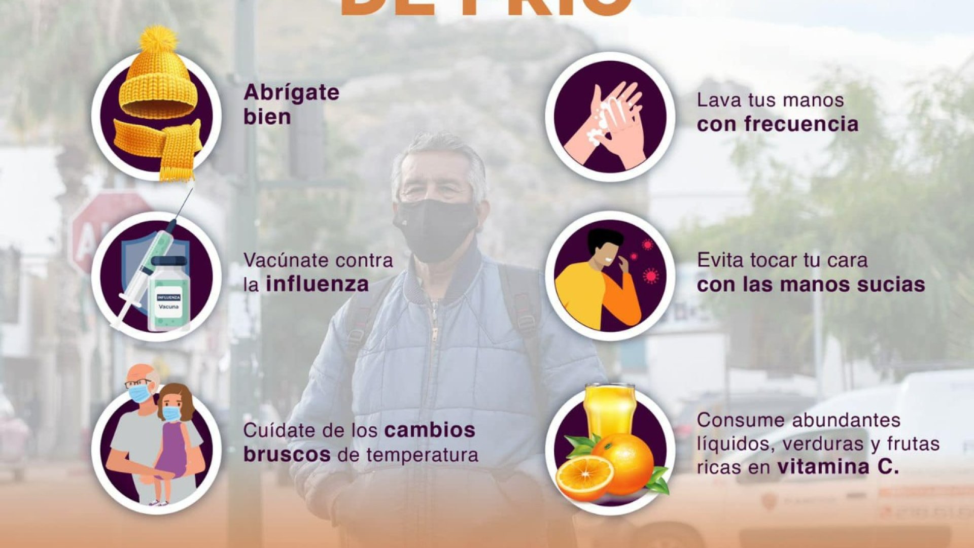 Ante bajas temperaturas, llama Salud Sonora a atender recomendaciones de Protección Civil